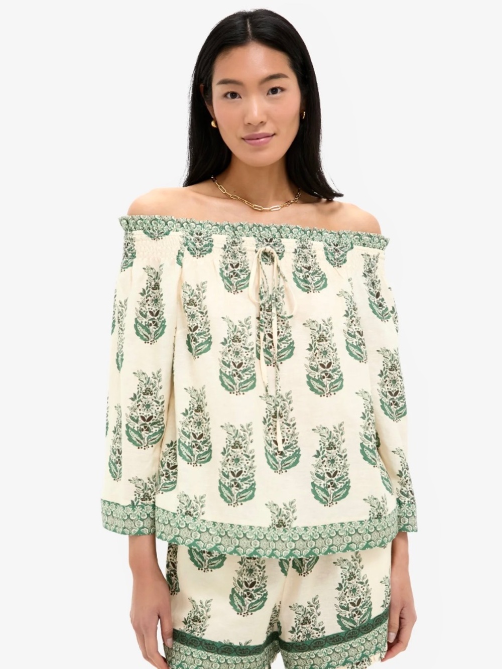 TUCKERNUCK Jade Terrace Off The Shoulder Ashleigh Blouse - XS